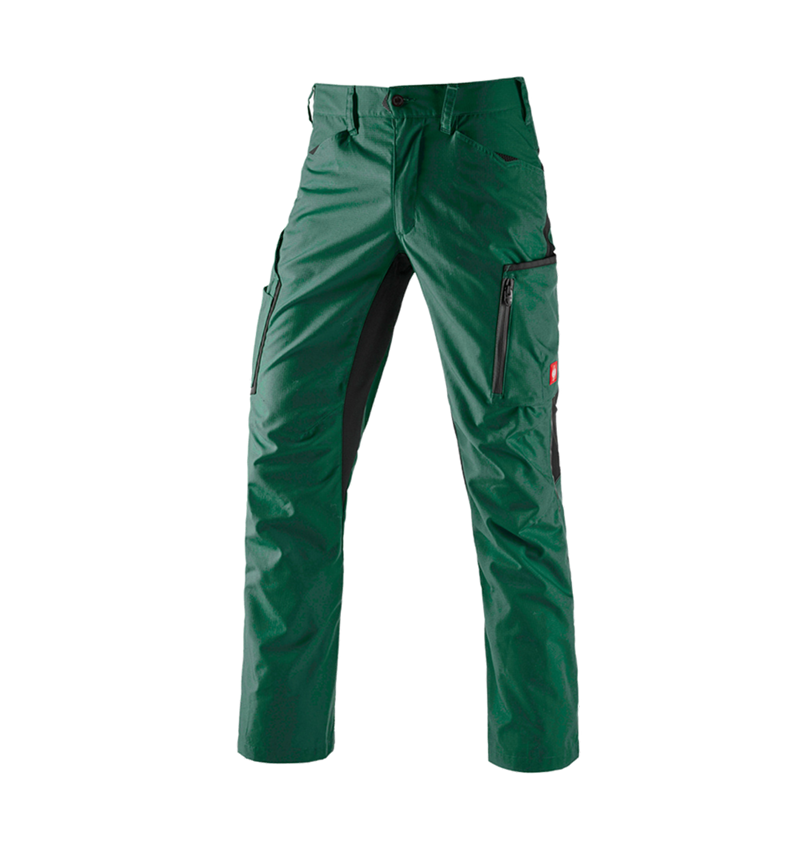 Pantaloni: Pantaloni e.s.vision, uomo + verde/nero 2
