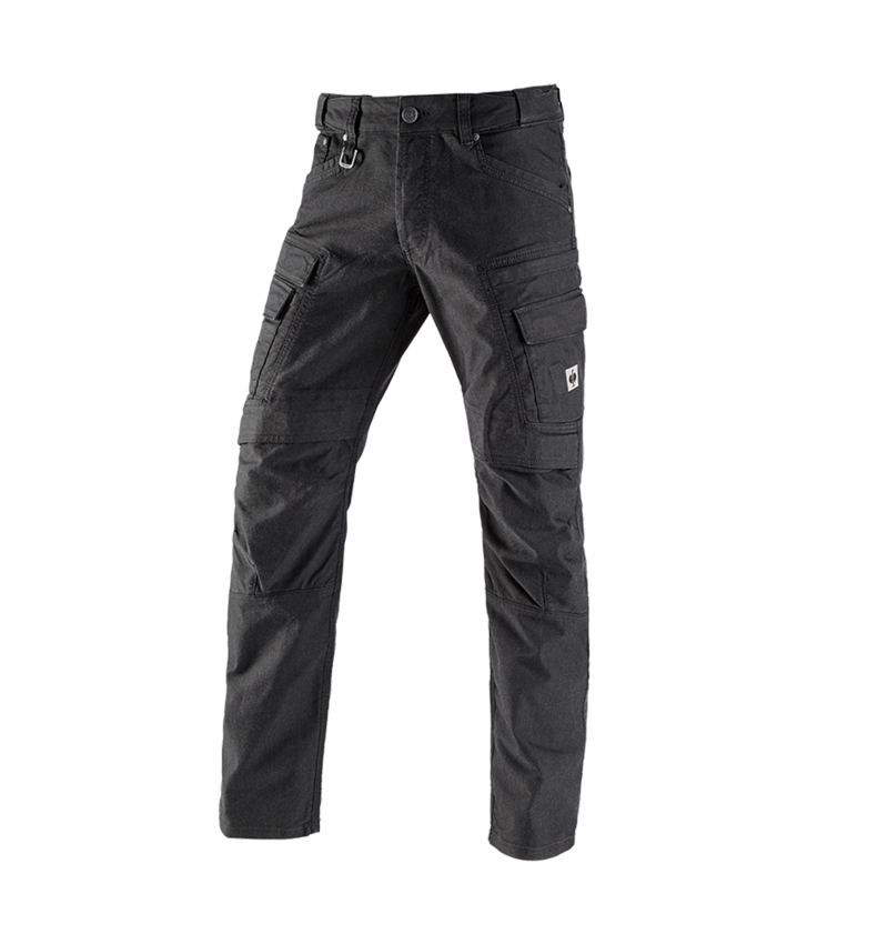 Pantaloni: Pantaloni cargo da lavoro e.s.vintage + nero 2