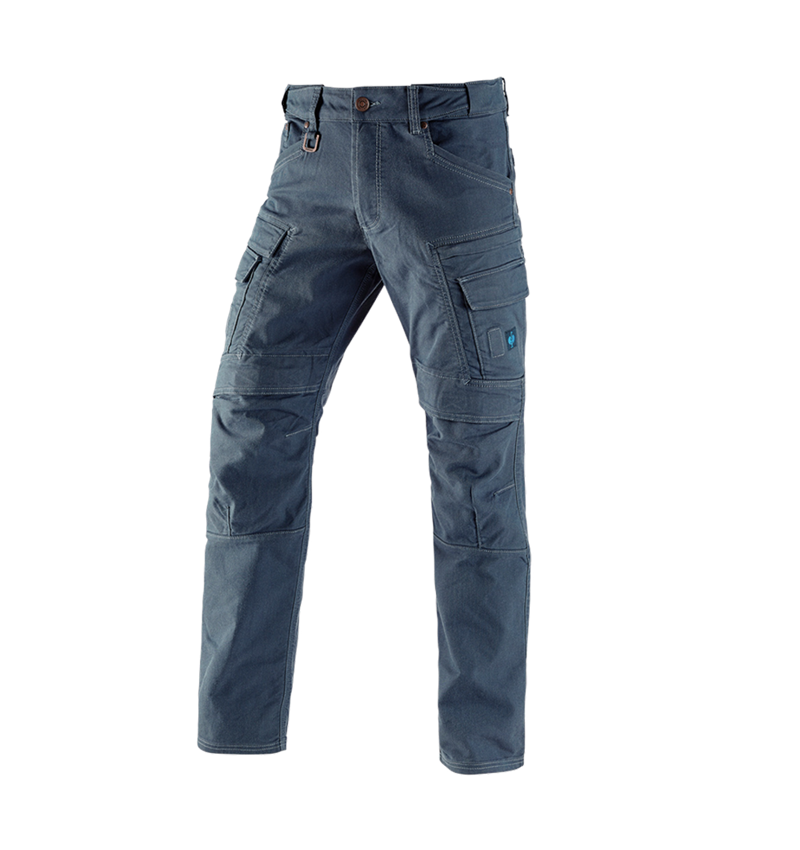 Pantaloni: Pantaloni cargo da lavoro e.s.vintage + blu artico 2