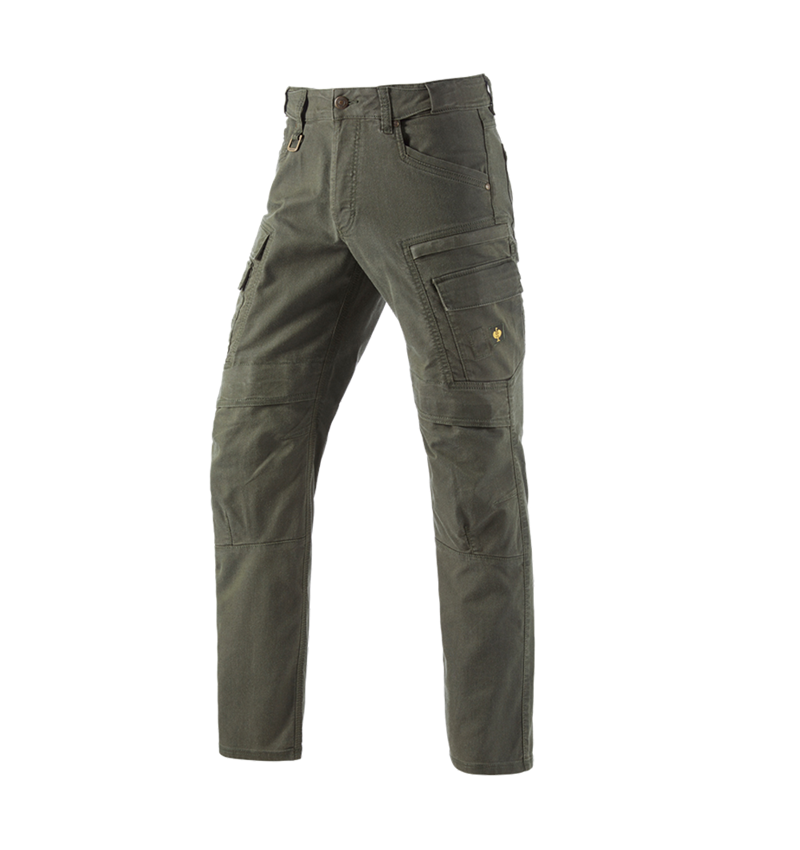 Pantaloni: Pantaloni cargo da lavoro e.s.vintage + verde mimetico 2