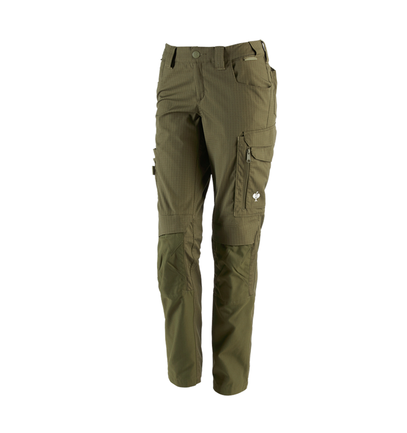 Pantaloni da lavoro: Pantaloni e.s.concrete solid, donna + verde fango 2