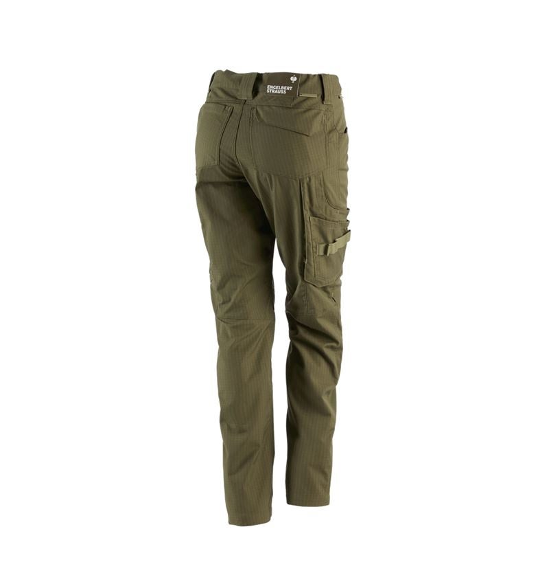 Pantaloni da lavoro: Pantaloni e.s.concrete solid, donna + verde fango 3
