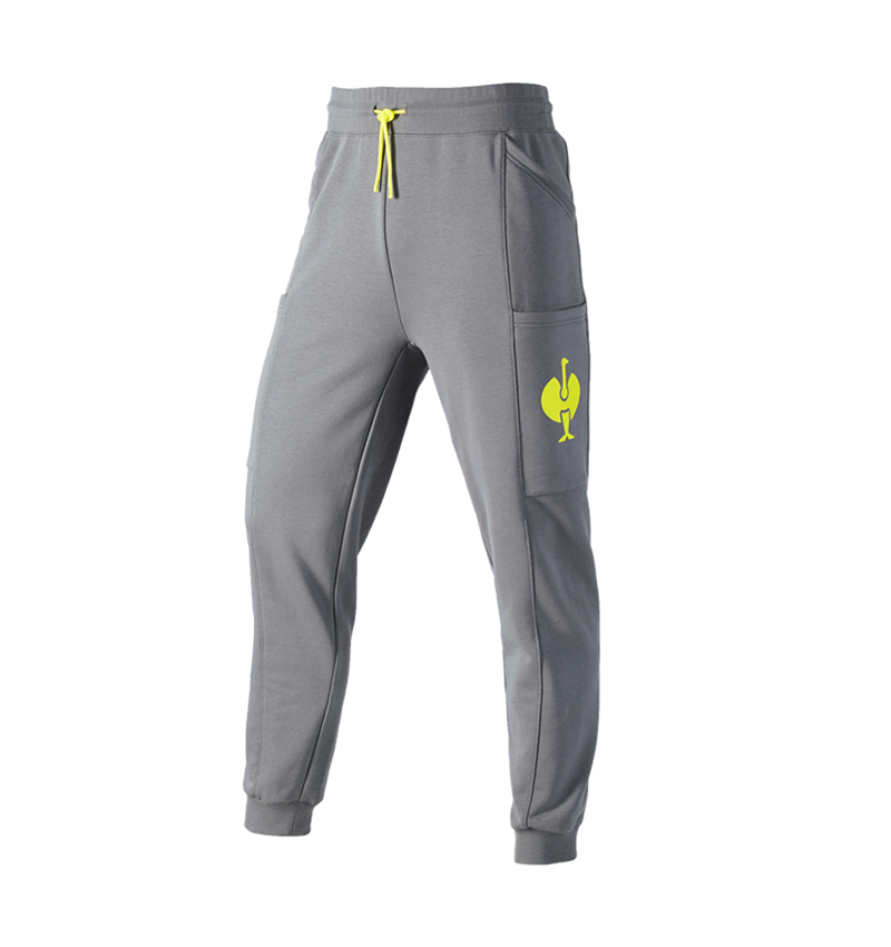 Temi: Sweat Pants e.s.trail + grigio basalto/giallo acido 2
