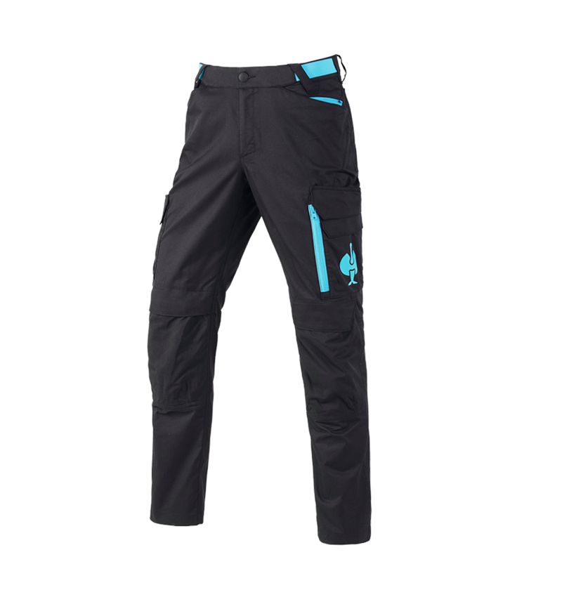 Pantaloni: Pantaloni e.s.trail + nero/turchese lapis 2