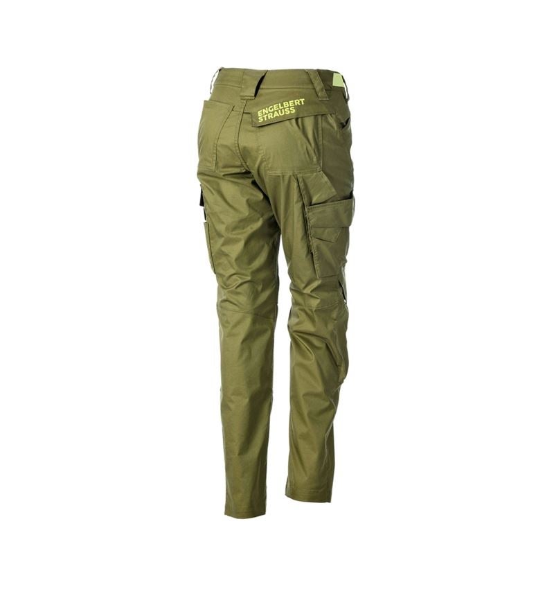 Abbigliamento: Pantaloni e.s.trail, donna + verde ginepro/verde lime 4