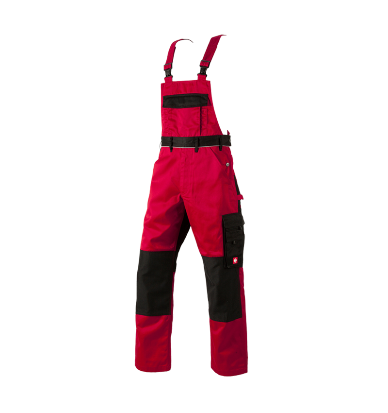 Pantaloni: Salopette e.s.image + rosso/nero