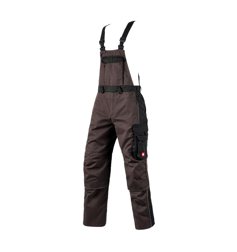 Pantaloni: Salopette e.s.active + marrone/nero 2