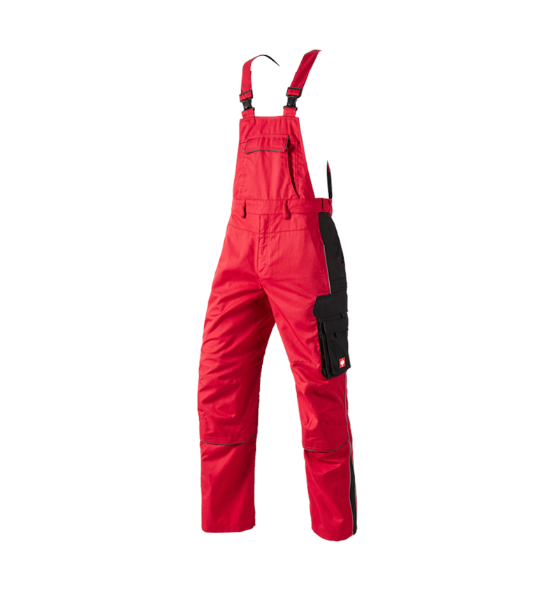 Hosen: Latzhose e.s.active + rot/schwarz 2