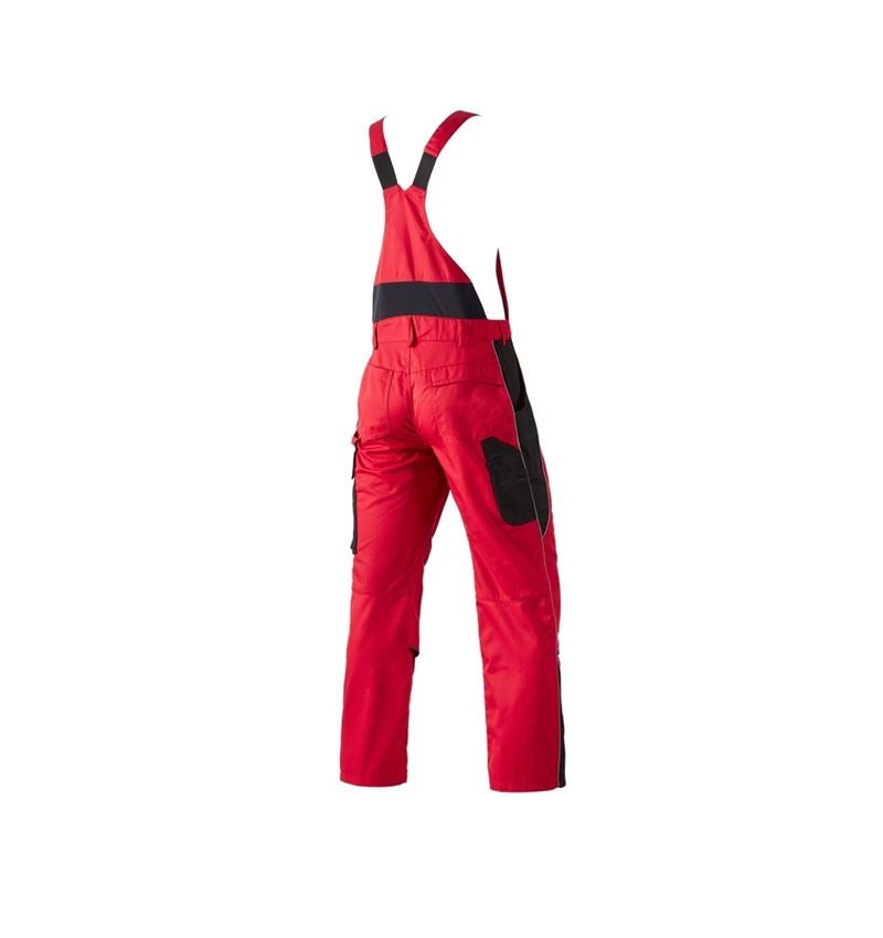 Hosen: Latzhose e.s.active + rot/schwarz 3