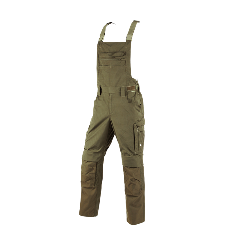 Pantaloni: Salopette e.s.concrete solid + verde fango 2