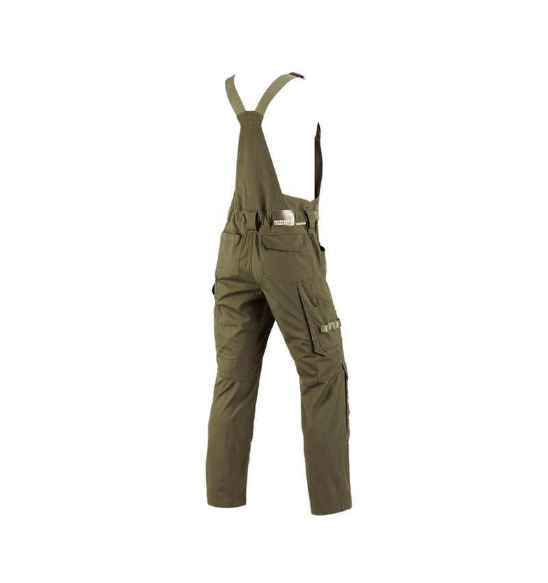 Pantaloni: Salopette e.s.concrete solid + verde fango 3