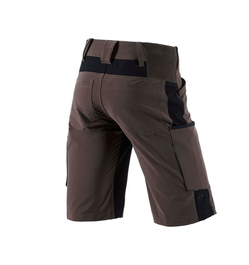 Pantaloni: Short e.s.vision stretch, uomo + castagna/nero 3