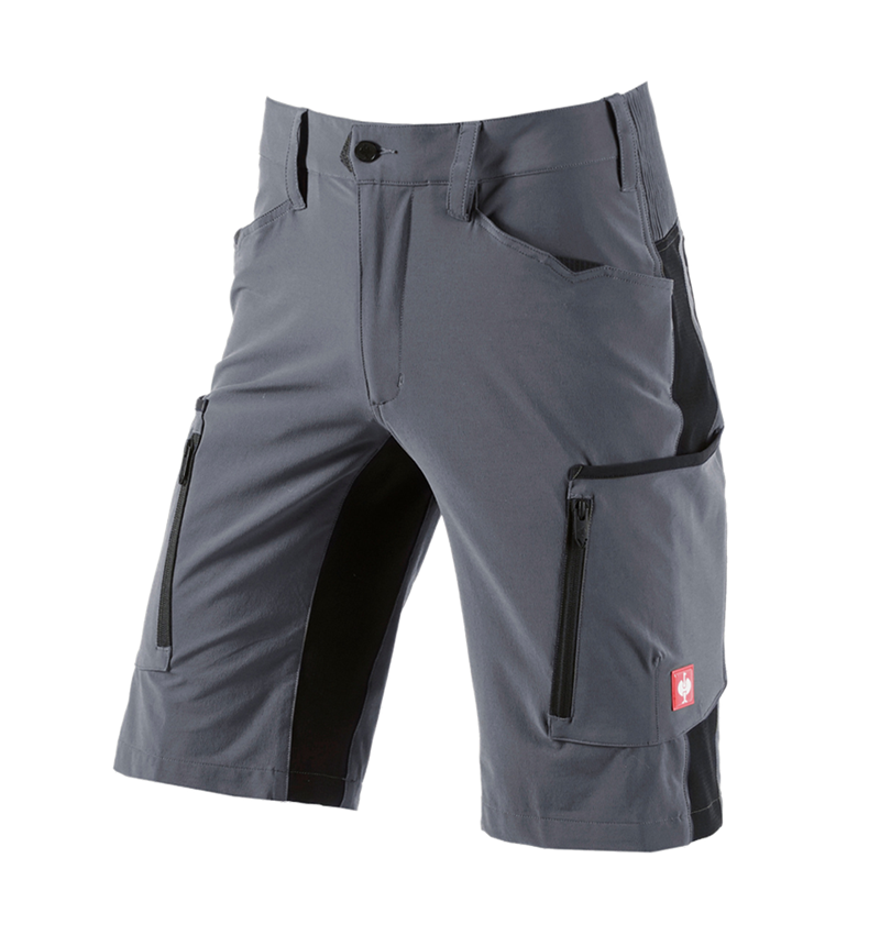 Pantaloni: Short e.s.vision stretch, uomo + grigio/nero 1