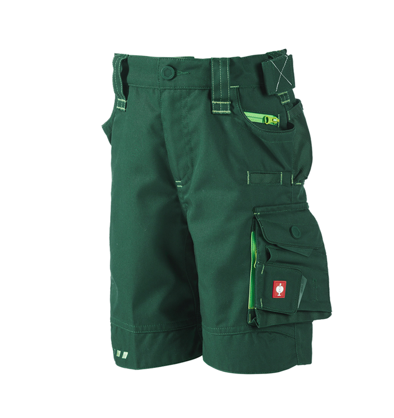 Pantaloncini: Short e.s.motion 2020, bambino + verde/verde mare 2