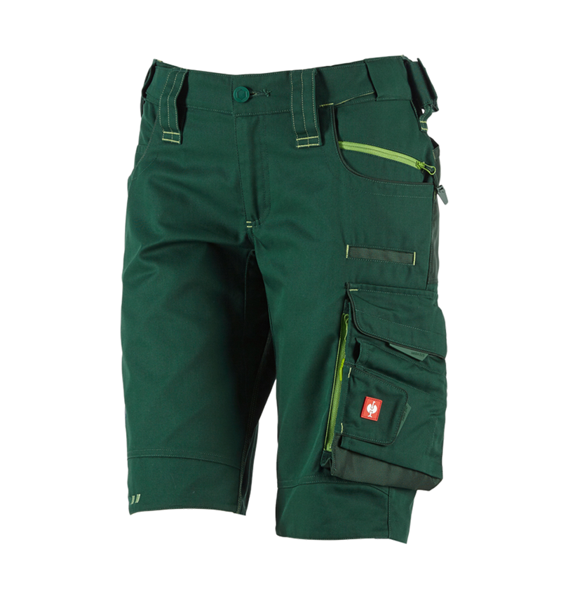 Pantaloni da lavoro: Short e.s.motion 2020, donna + verde/verde mare 2
