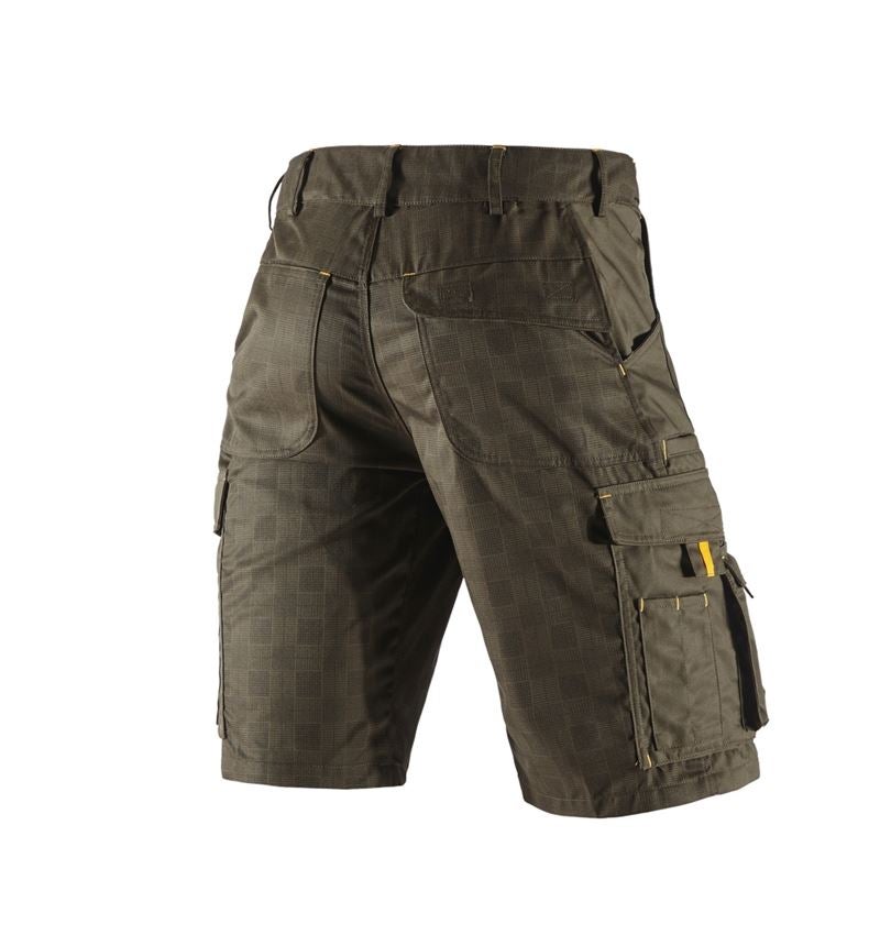 Pantaloni: Short e.s. carat + oliva/giallo 3