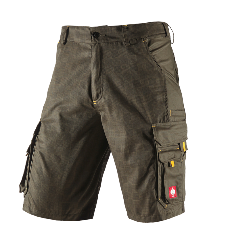 Pantaloni: Short e.s. carat + oliva/giallo 2