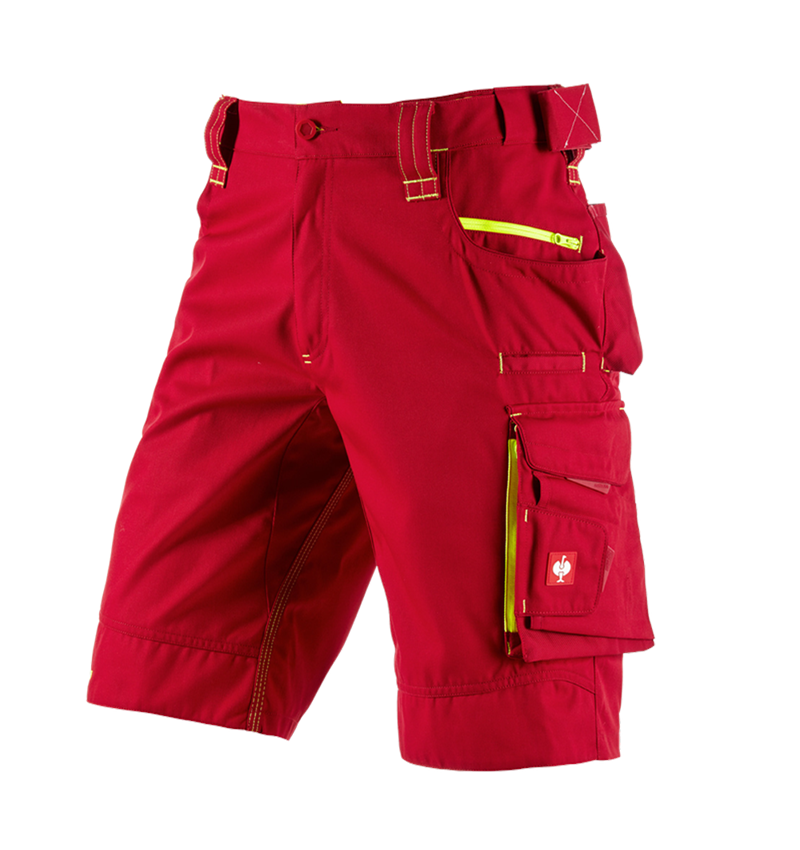 Pantaloni: Short e.s.motion 2020 + rosso fuoco/giallo fluo 2