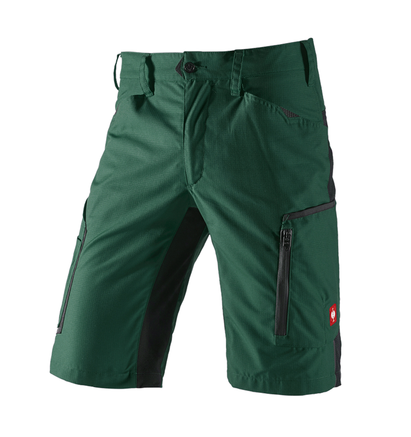 Pantaloni: Short e.s.vision, uomo + verde/nero 2
