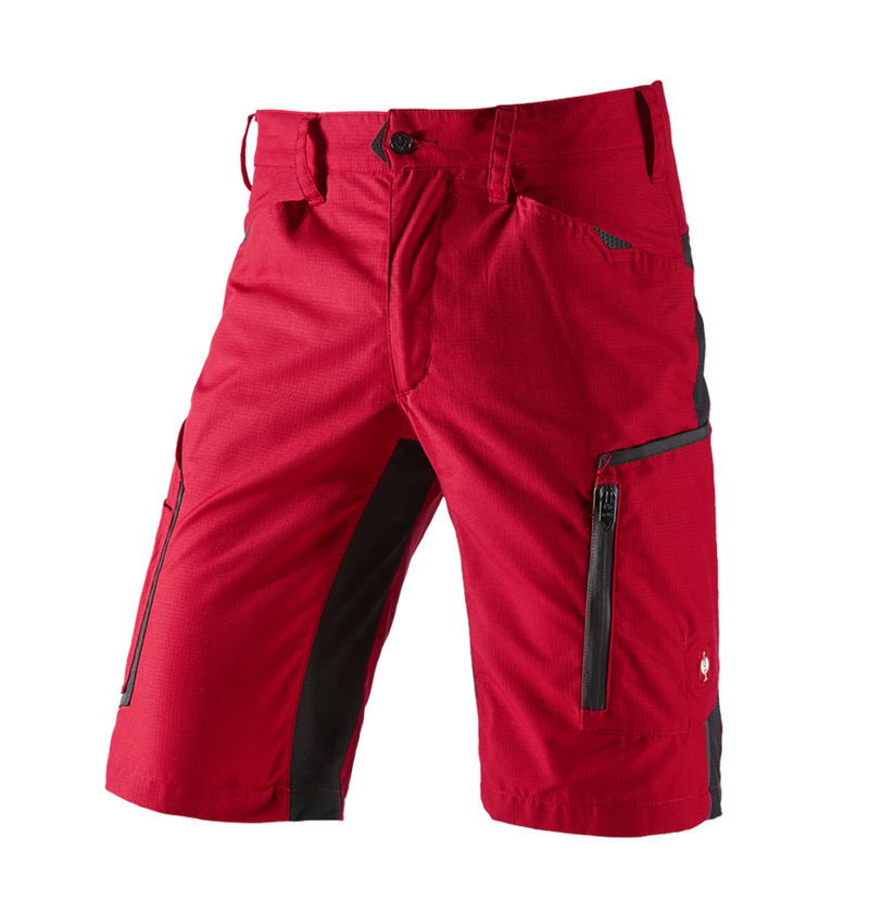 Pantaloni: Short e.s.vision, uomo + rosso/nero 2