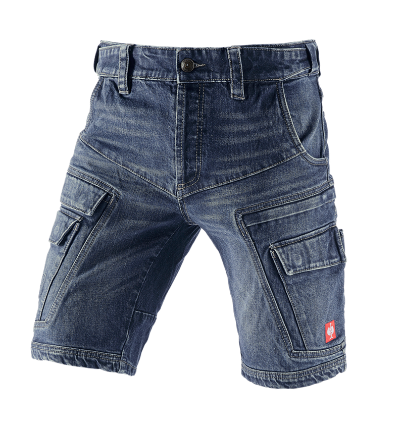Temi: e.s. Cargo Worker-Jeans-Short POWERdenim + darkwashed 2