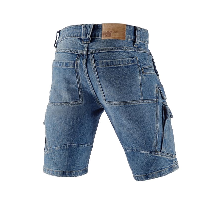 Temi: e.s. Cargo Worker-Jeans-Short POWERdenim + stonewashed 3