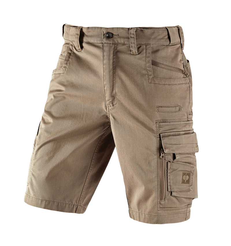 Pantaloni: Short e.s.motion ten + marrone cenere 2
