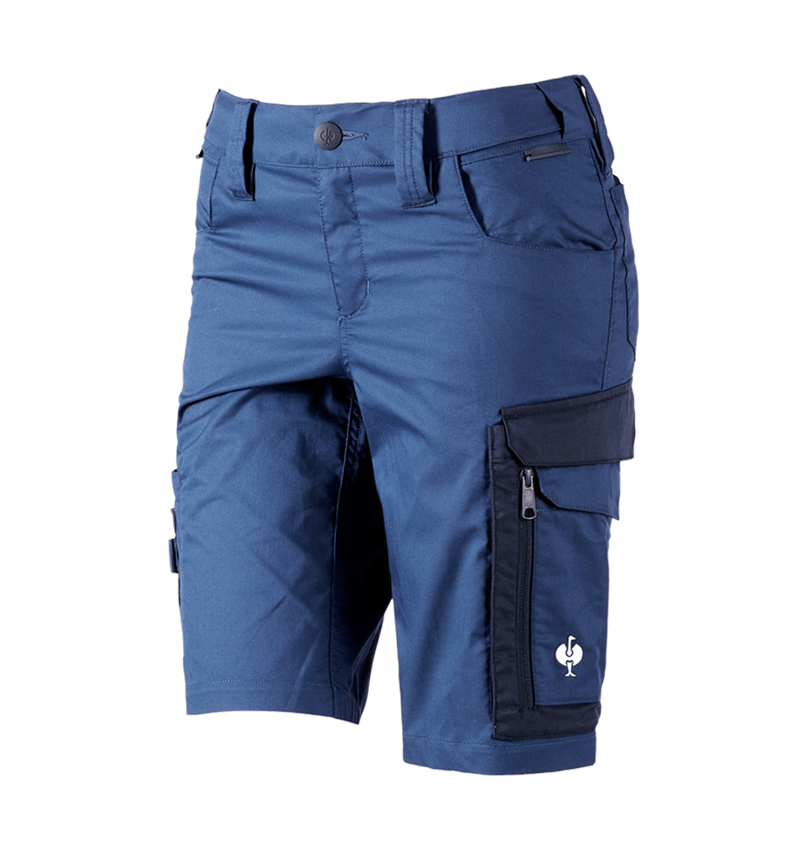 Pantaloni da lavoro: Short e.s.concrete light, donna + blu alcalino/blu profondo 2