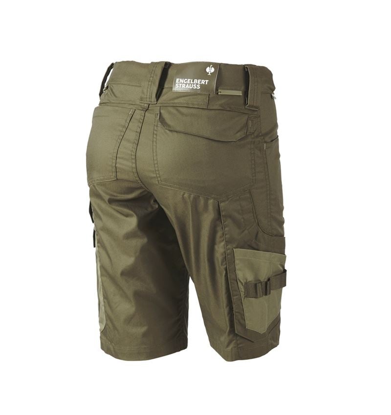 Pantaloni da lavoro: Short e.s.concrete light, donna + verde fango/verde felce 3