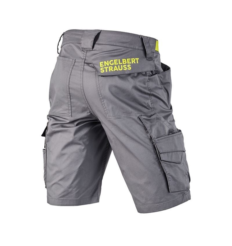 Pantaloni: Short e.s.trail + grigio basalto/giallo acido 3