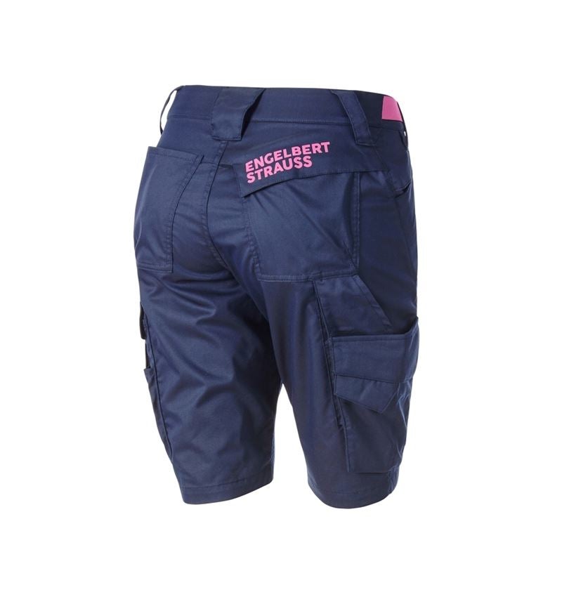 Pantaloni da lavoro: Short e.s.trail, donna + blu profondo/rosa tara 6
