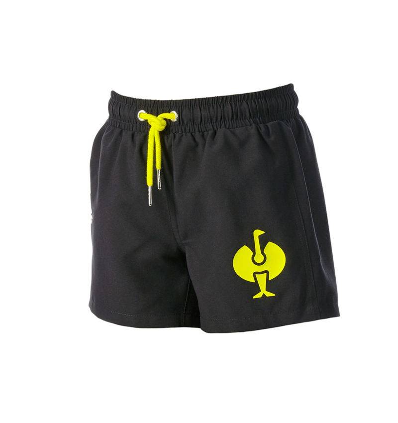 Abbigliamento: Pantaloncini da bagno e.s.trail, bambino + nero/giallo acido 3