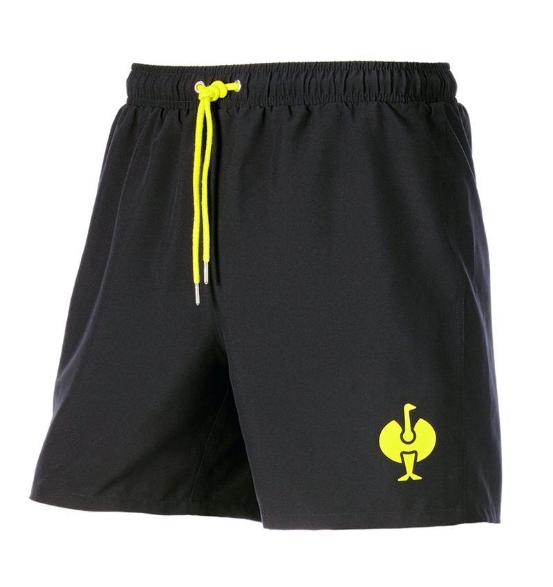 Abbigliamento: Pantaloncini da bagno e.s.trail + nero/giallo acido 4