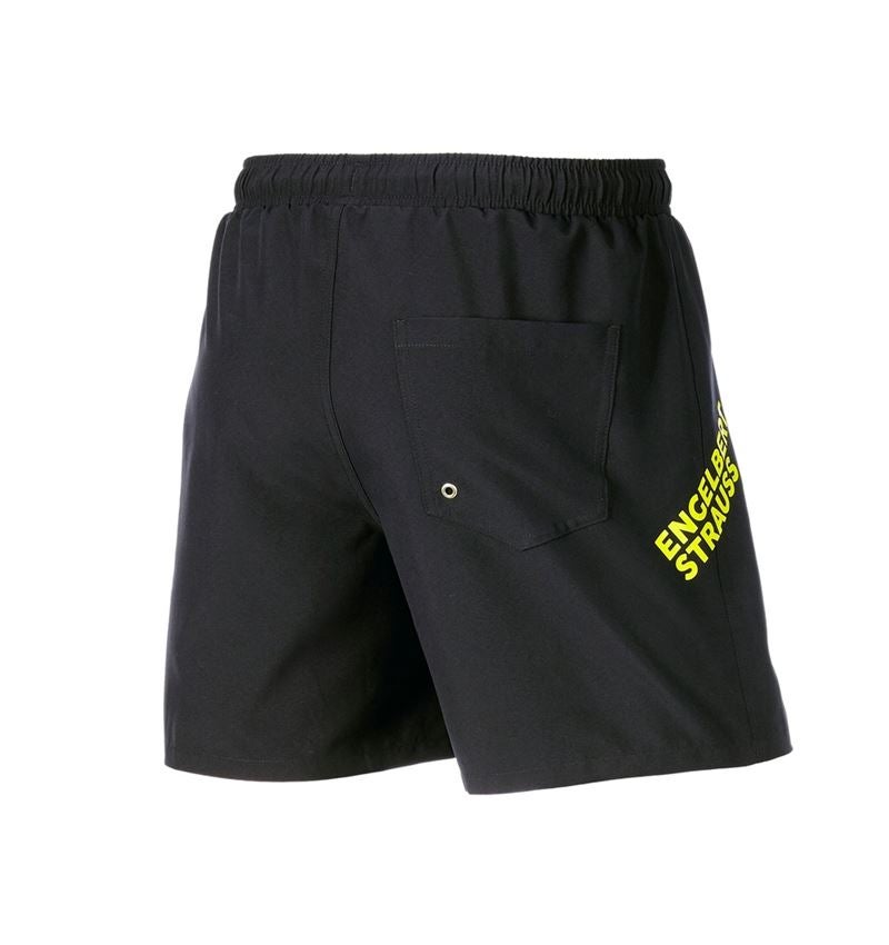 Pantaloni: Pantaloncini da bagno e.s.trail + nero/giallo acido 5