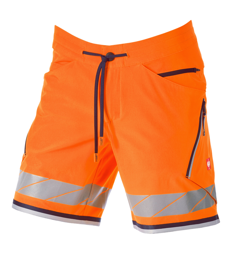 Pantaloni: Short funzionali Reflex e.s.ambition + arancio fluo/blu scuro 8