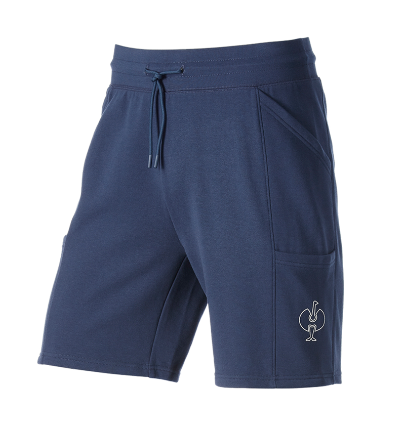 Pantaloni: Sweat short light e.s.trail + blu profondo/bianco 4