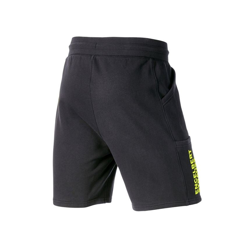 Pantaloni: Sweat short light e.s.trail + nero/giallo acido 3