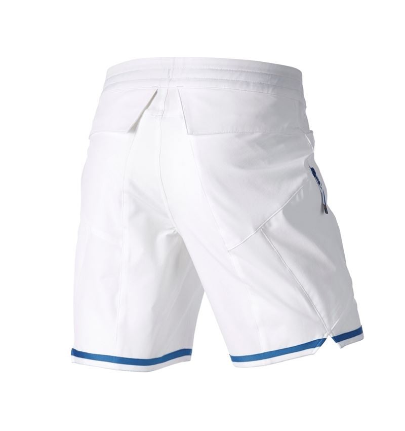 Pantaloni: Short e.s.ambition + bianco/blu genziana 9