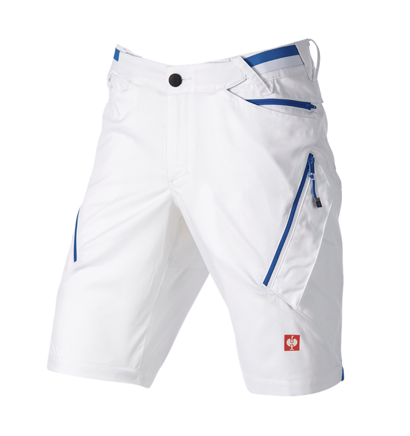 Pantaloni: Short multipocket e.s.ambition + bianco/blu genziana 6