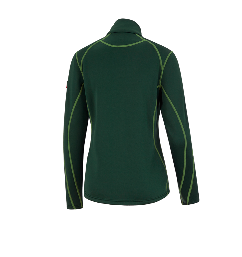 Maglie | Pullover | Bluse: Troyer funz. thermo stretch e.s.motion 2020, donna + verde/verde mare 2