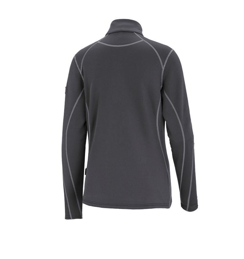 Maglie | Pullover | Bluse: Troyer funz. thermo stretch e.s.motion 2020, donna + antracite /platino 1