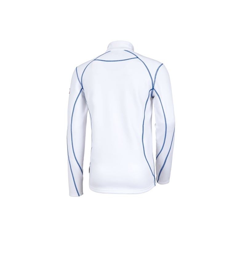 Maglie | Pullover | Camicie: Troyer funzionale thermo stretch e.s.motion 2020 + bianco/blu genziana 3