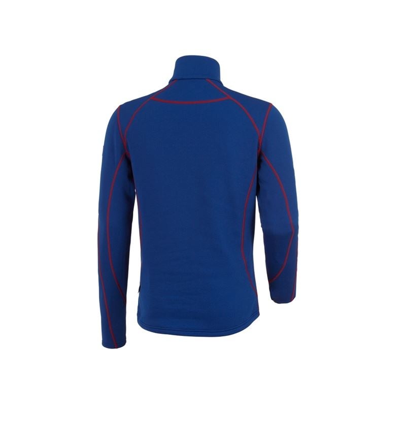 Maglie | Pullover | Camicie: Troyer funzionale thermo stretch e.s.motion 2020 + blu reale/rosso fuoco 3