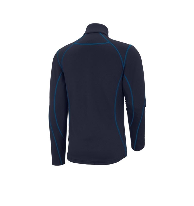 Maglie | Pullover | Camicie: Troyer funzionale thermo stretch e.s.motion 2020 + blu scuro/atollo 3