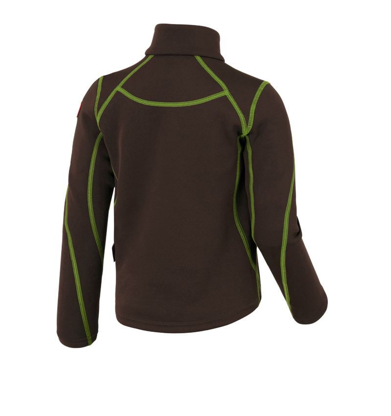 Maglie | Pullover | T-Shirt: Troyer funz. thermo stretch e.s.motion 2020, bamb. + castagna/verde mare 3