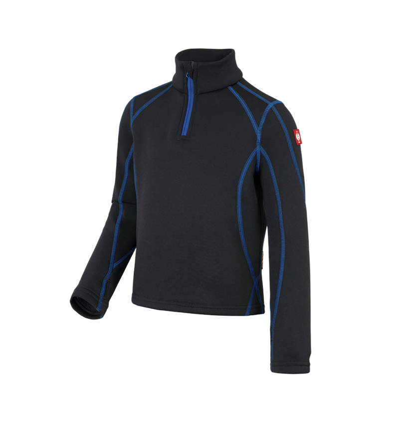 Shirts & Co.: Fun.Troyer thermo stretch e.s.motion 2020, Kinder + graphit/enzianblau 2