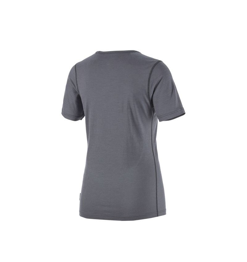 Funktionsunterwäsche: e.s. T-Shirt Merino, Damen + zement/graphit 3