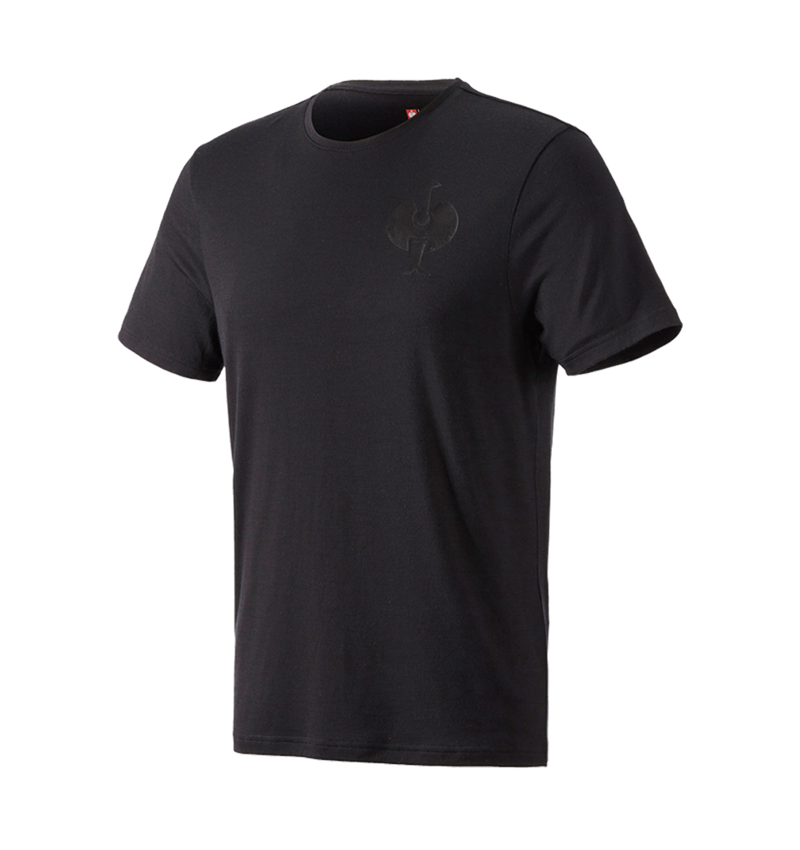 Maglie | Pullover | Camicie: T-Shirt merino e.s.trail + nero 2