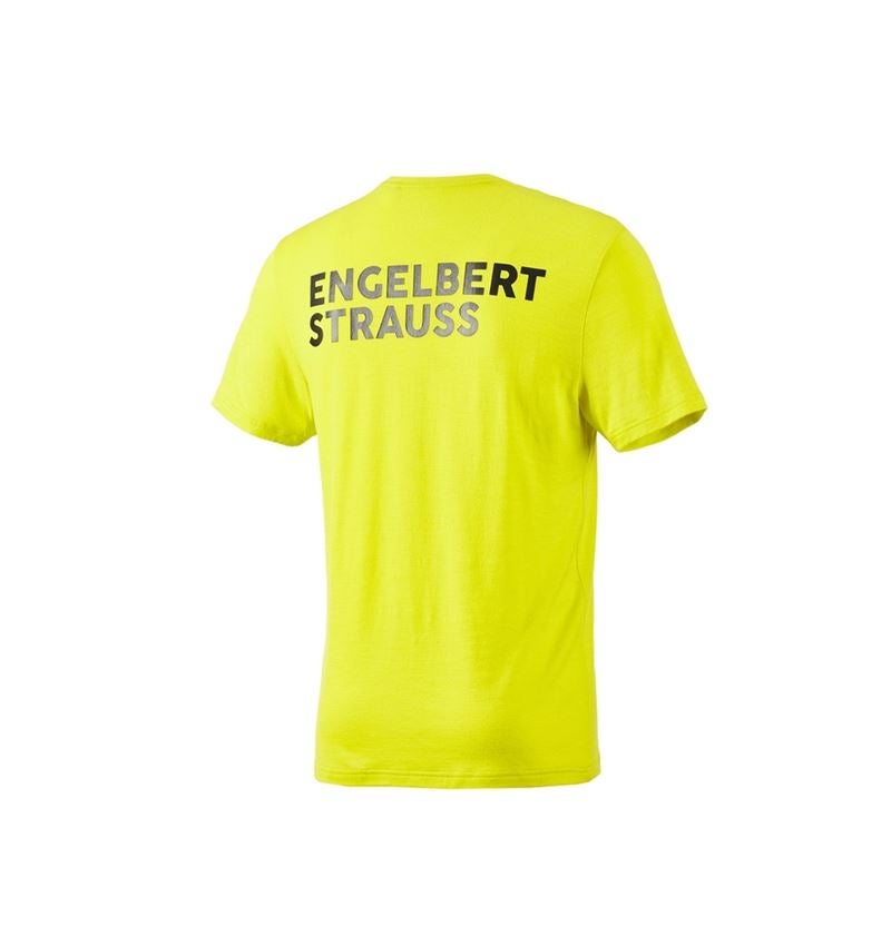 Maglie | Pullover | Camicie: T-Shirt merino e.s.trail + giallo acido/nero 3