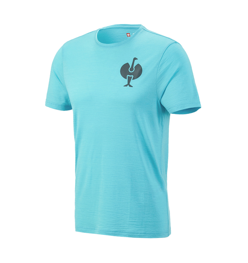 Maglie | Pullover | Camicie: T-Shirt merino e.s.trail + turchese lapis/antracite  4